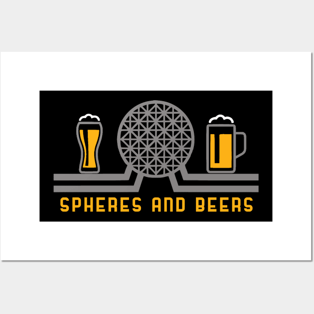 EPCOT Spheres And Beers Wall Art by ThisIsFloriduhMan